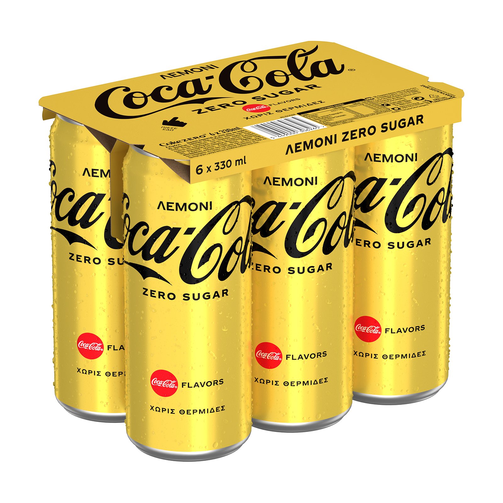 image of COCA COLA Zero Αναψυκτικό με Λεμόνι Χωρίς ζάχαρη 6x330ml