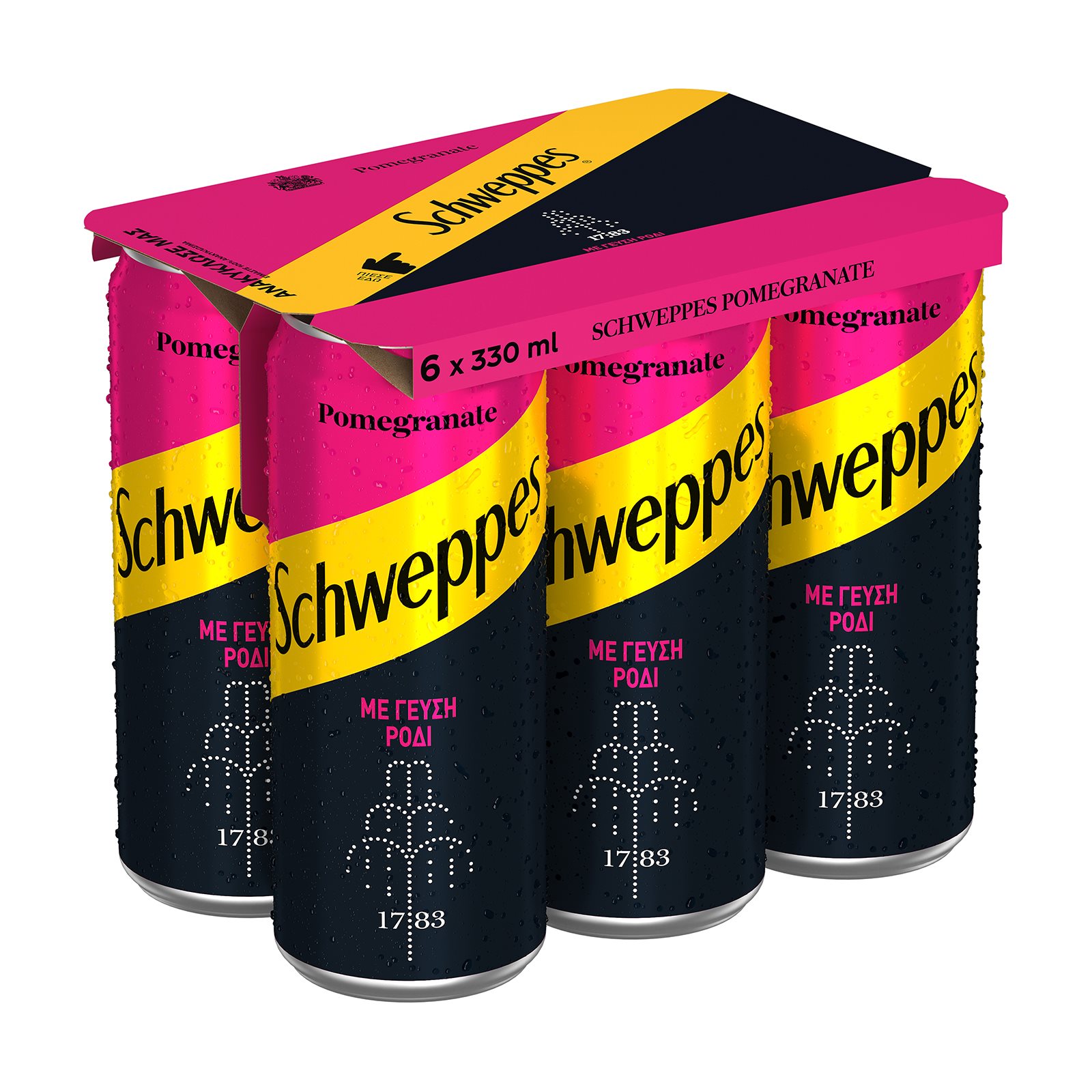 image of SCHWEPPES Αναψυκτικό με Γεύση Ρόδι 6x330ml