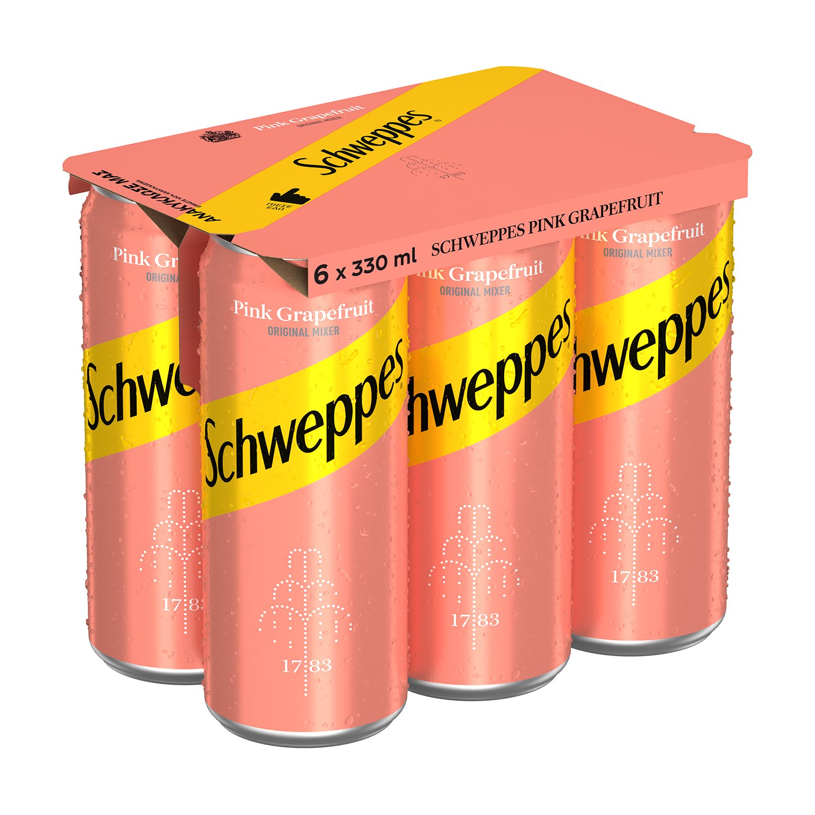 image of SCHWEPPES Αναψυκτικό Pink Grapefruit 6x330ml