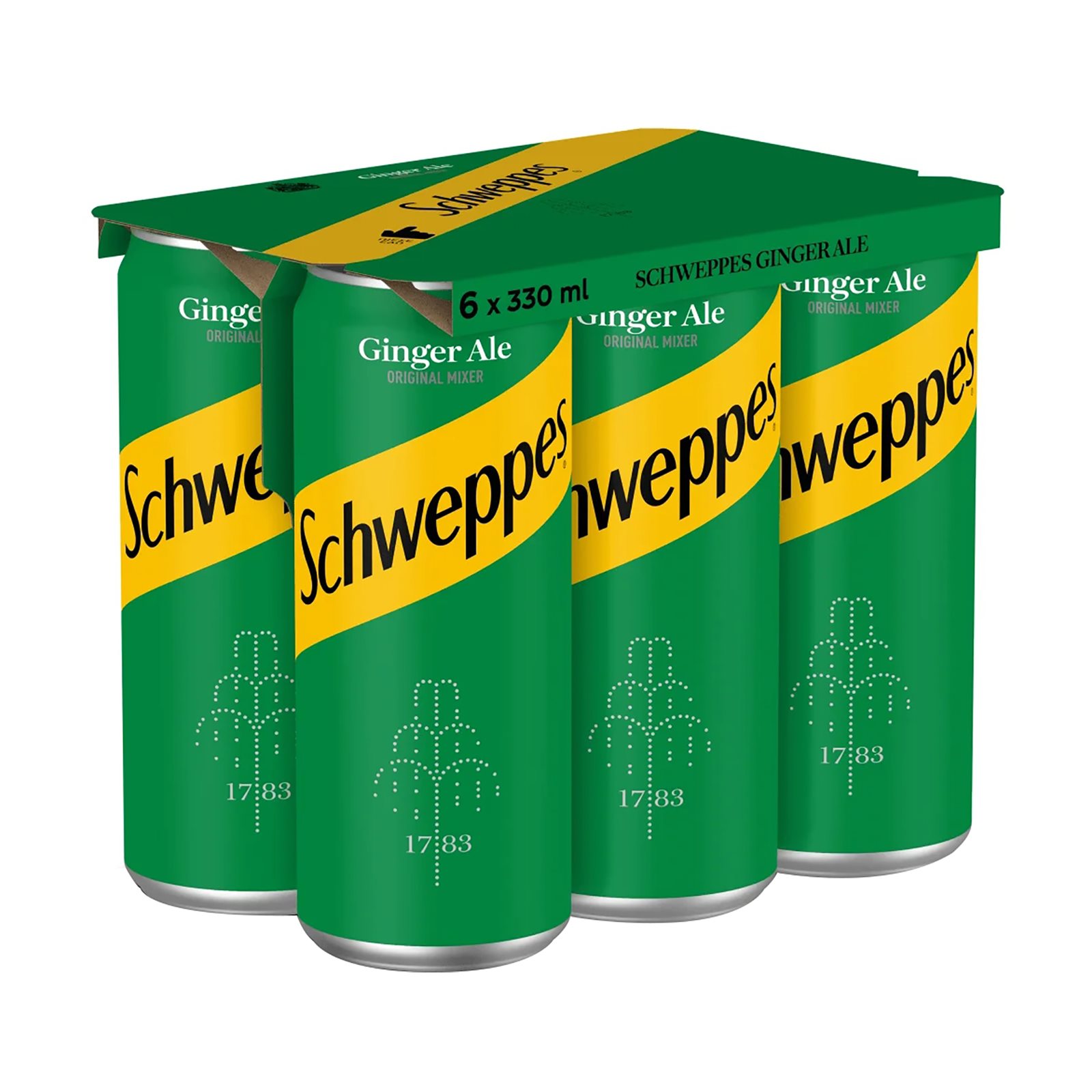 image of SCHWEPPES Αναψυκτικό Ginger Ale 6x330ml