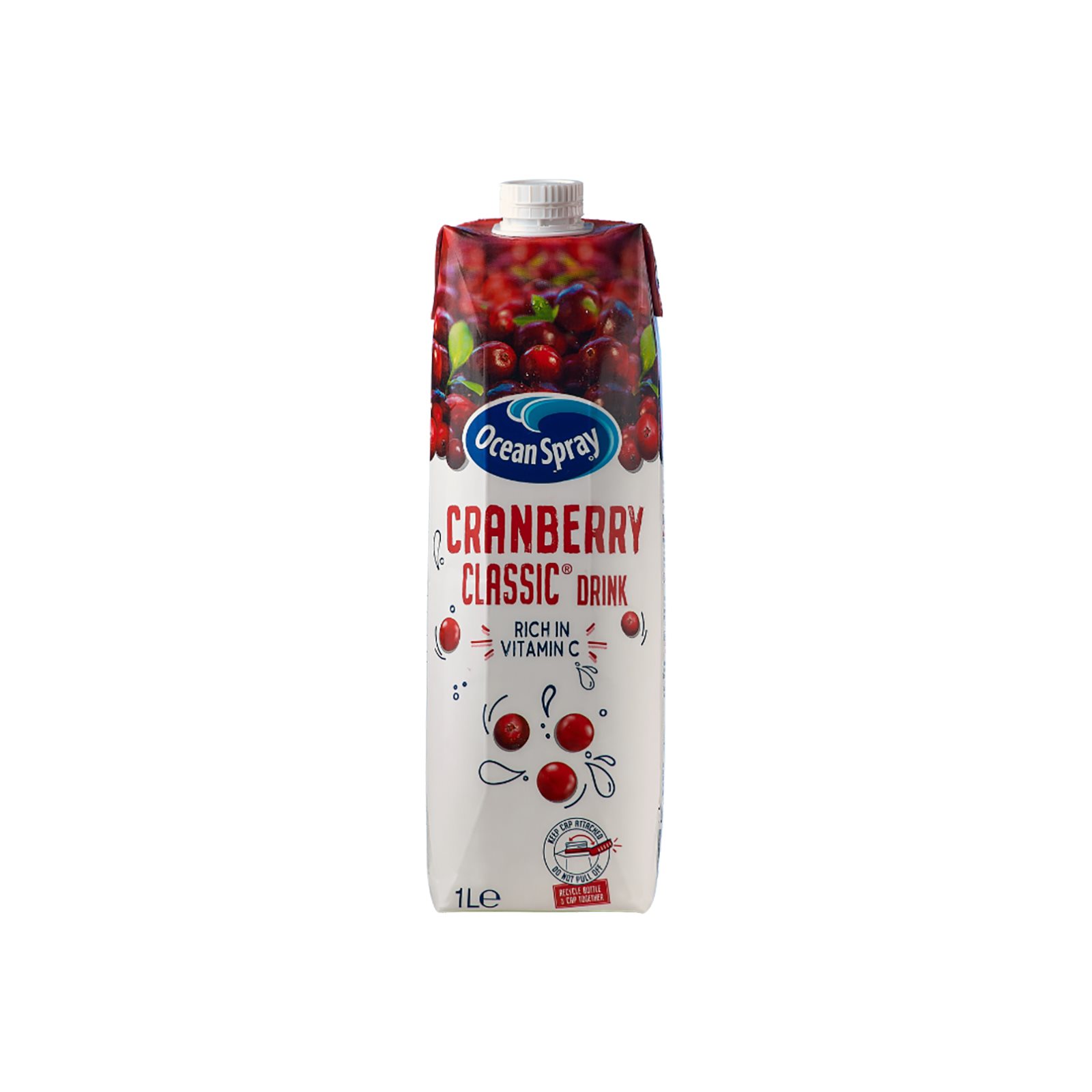 image of OCEAN SPRAY Χυμός Φρουτοποτό Κράνμπερι 1lt