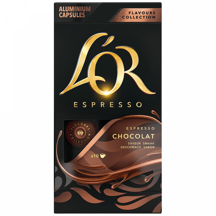 image of LOR | Κάψουλες Καφέ Espresso Σοκολάτα 10x5.2g