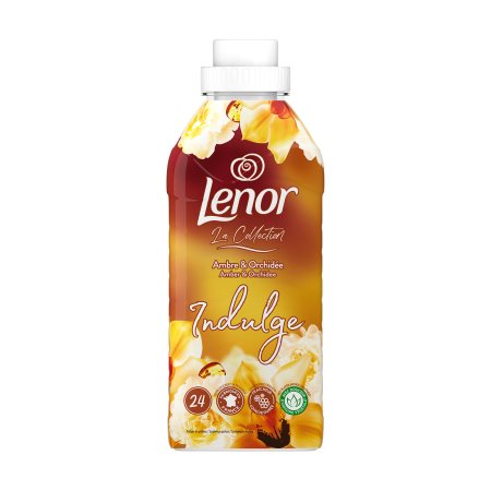 image of LENOR Συμπυκνωμένο Μαλακτικό Ρούχων Amber & Orchid Relax Indulge 24 πλύσεις