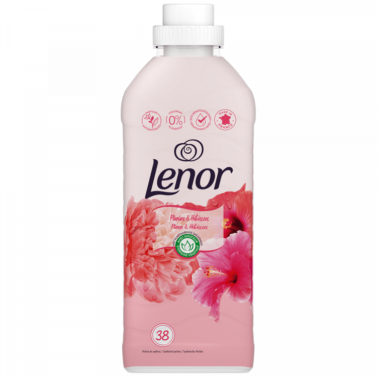 image of LENOR Συμπυκνωμένο Μαλακτικό Ρούχων Peony & Hibiscus 38 πλύσεις