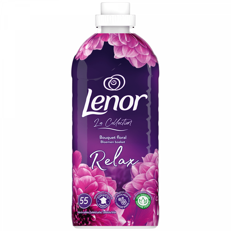 image of LENOR Συμπυκνωμένο Μαλακτικό Ρούχων Bouquet Floral Relax 55 πλύσεις