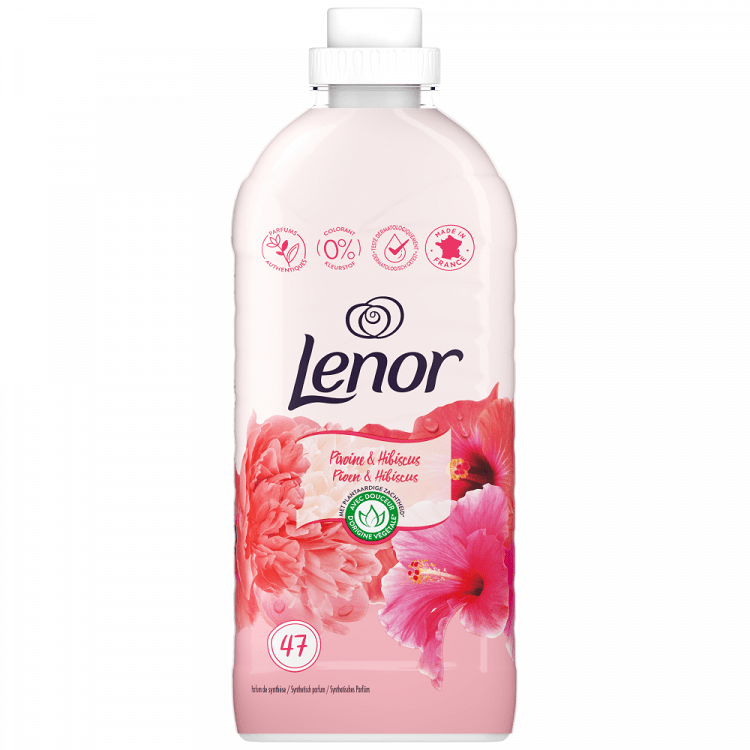 image of Lenor Μαλακτικό Ρούχων Peony & Hibiscus 47μεζ