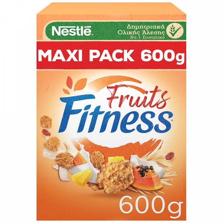 image of NESTLE Fitness Δημητριακά Ολικής Άλεσης με Φρούτα 600gr