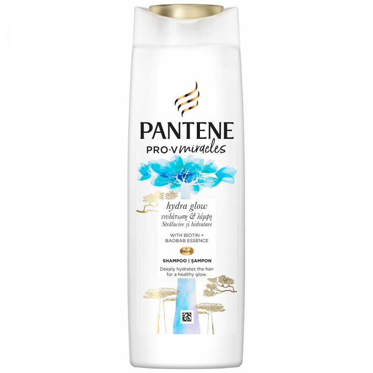 image of PANTENE Miracles Σαμπουάν Μαλλιών Hydra Glow για Ενυδάτωση & Λάμψη 300ml