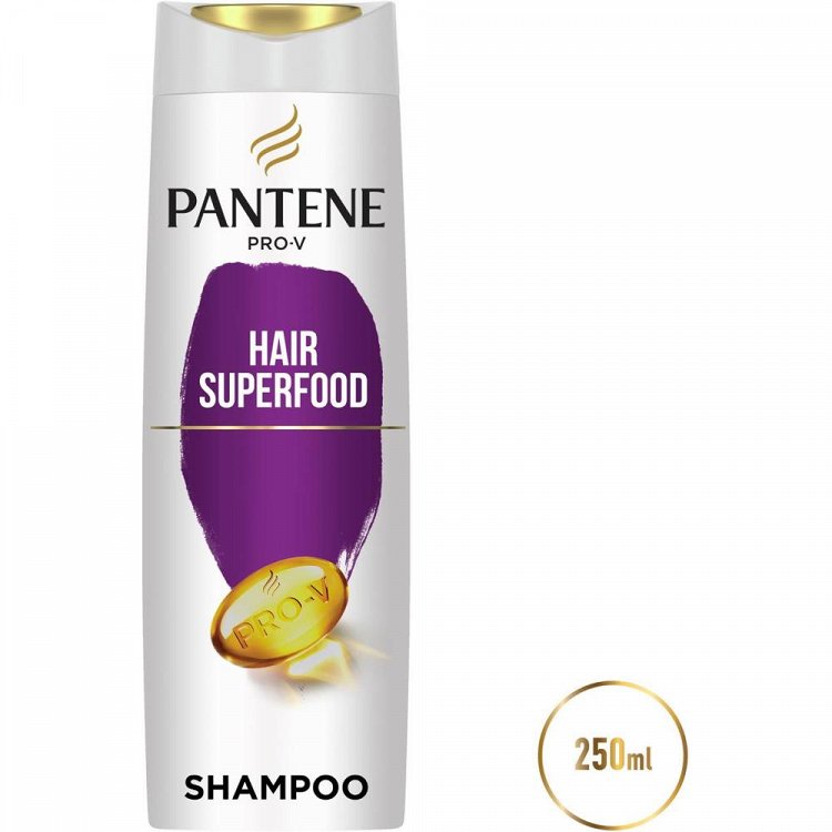 image of PANTENE Hair Superfood Σαμπουάν για Γεμάτα & Δυνατά Μαλλιά 360ml