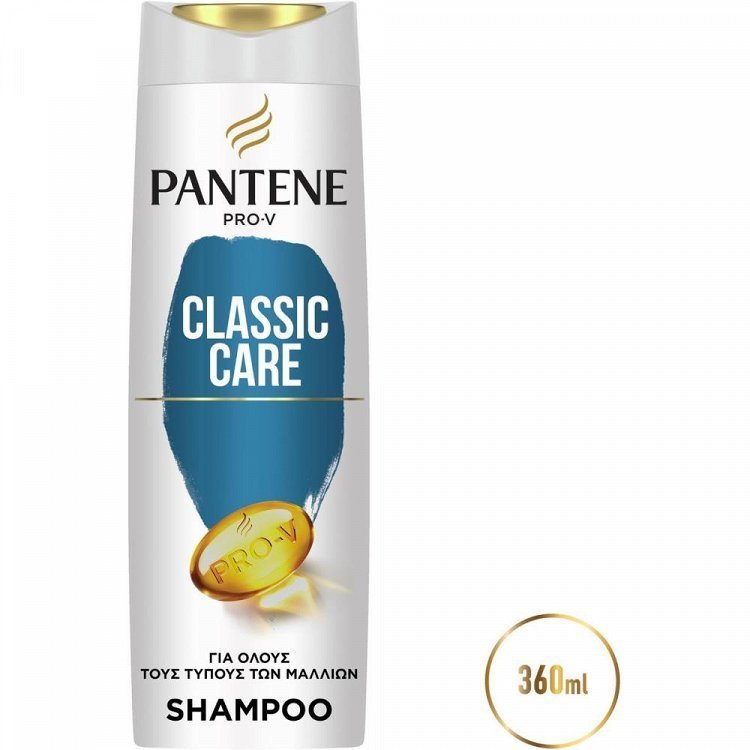 image of PANTENE Classic Care Σαμπουάν για Όλους τους Τύπους Μαλλιών 360ml