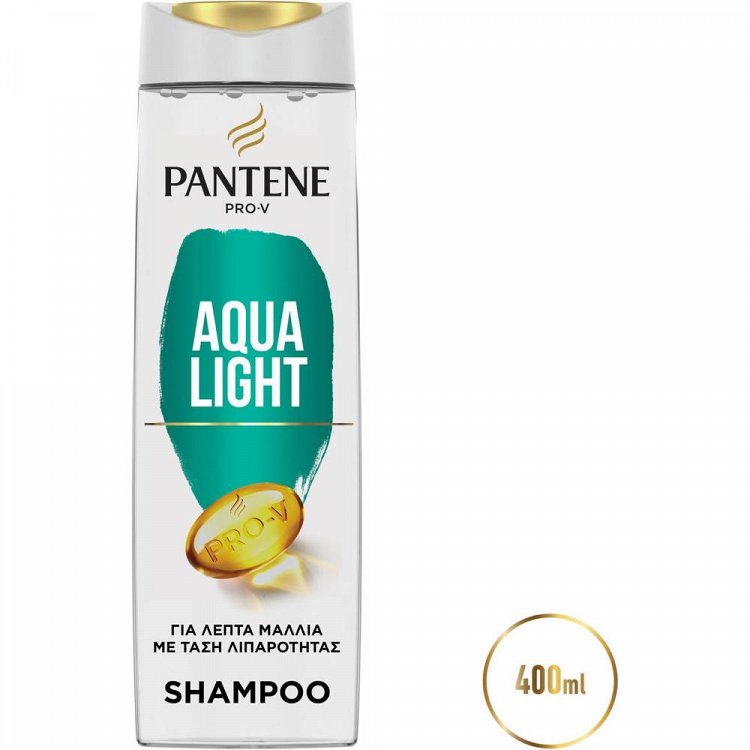 image of PANTENE Aqua Light Σαμπουάν για Λεπτά Μαλλιά με Τάση Λιπαρότητας 400ml