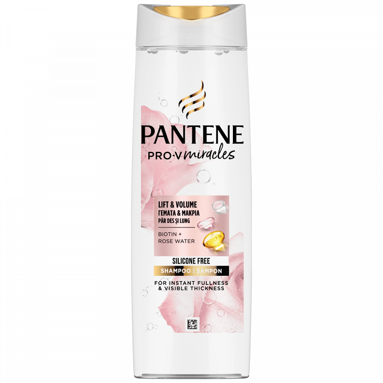 image of PANTENE | Σαμπουάν Γεμάτα & Μακριά Βιοτίνη Ροδόνερο 300ml