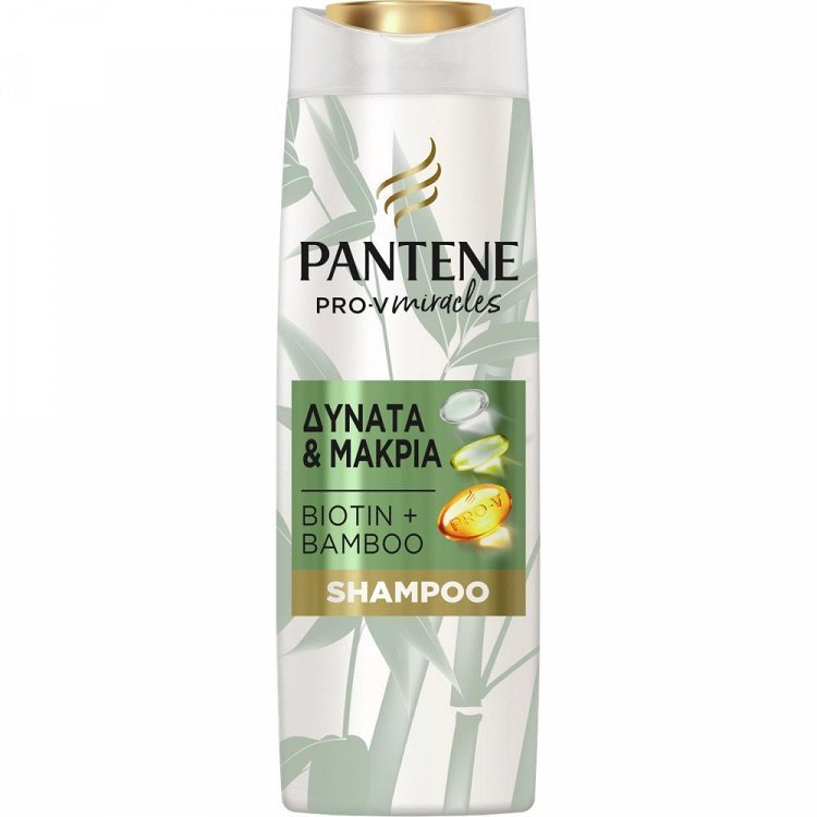 image of PANTENE | Σαμπουάν Δυνατά & Μακριά Μπαμπού Και Βιοτίνη 300ml