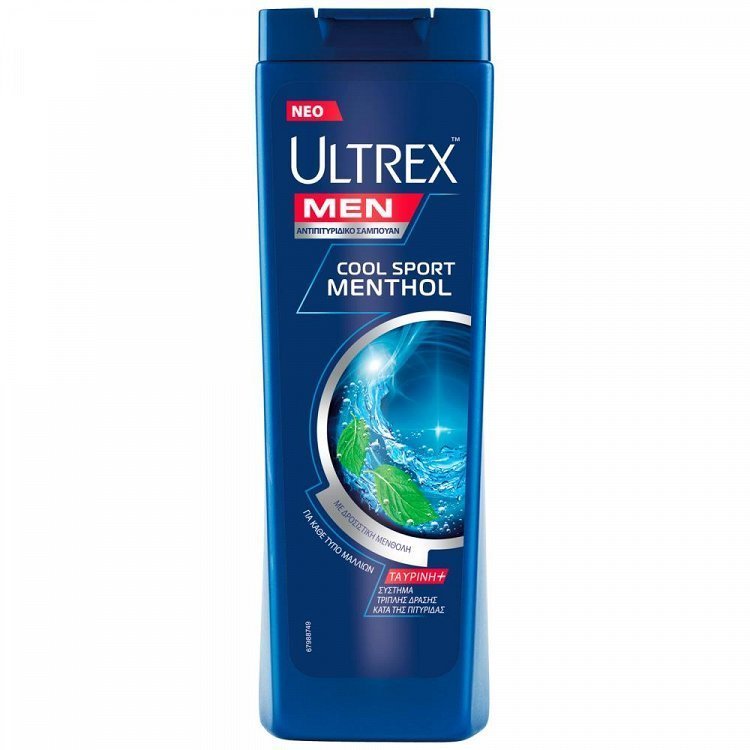 image of ULTREX | Σαμπουάν Cool Sport Menthol 360ml