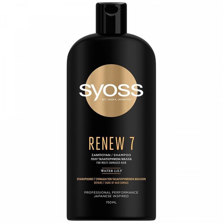 image of SYOSS | Σαμπουάν Renew 7 Ταλαιπωρημένα Μαλλιά 750ml