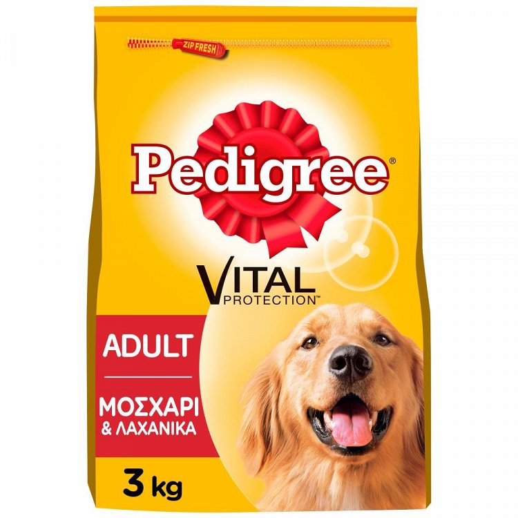 image of PEDIGREE | Ξηρά τροφή Σκύλου Adult Μοσχάρι & Λαχανικά 3kg