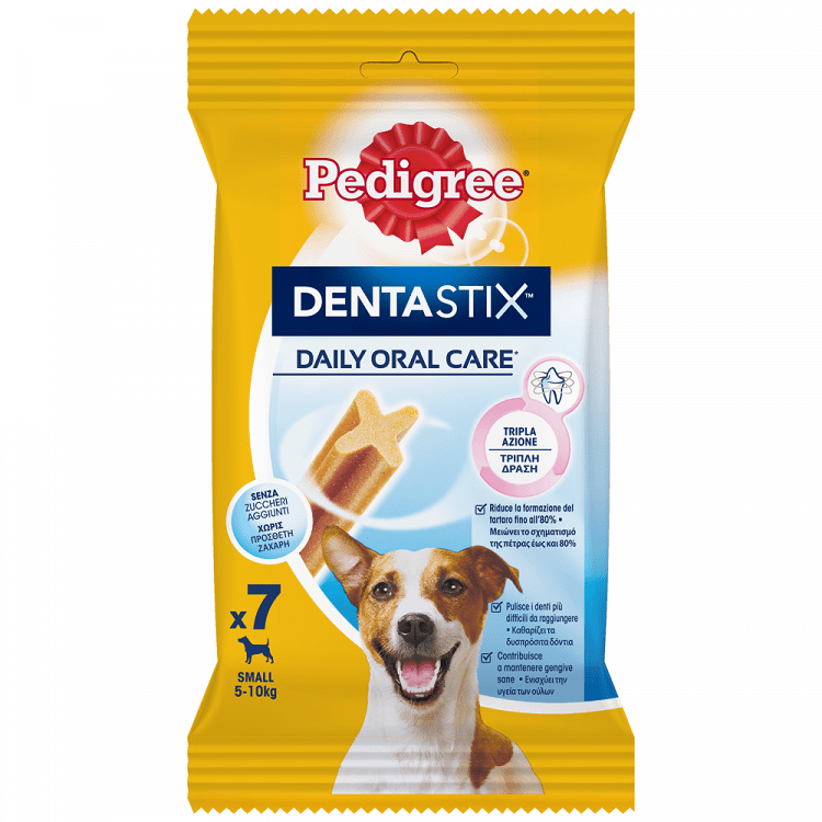 image of PEDIGREE Dentastix Σνακ για Σκύλους Μικρού Μεγέθους 7τεμ 110gr