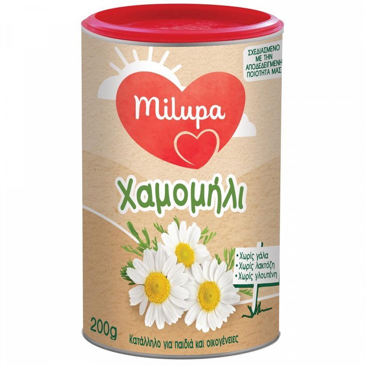 image of MILUPA Ρόφημα Χαμομήλι 200gr