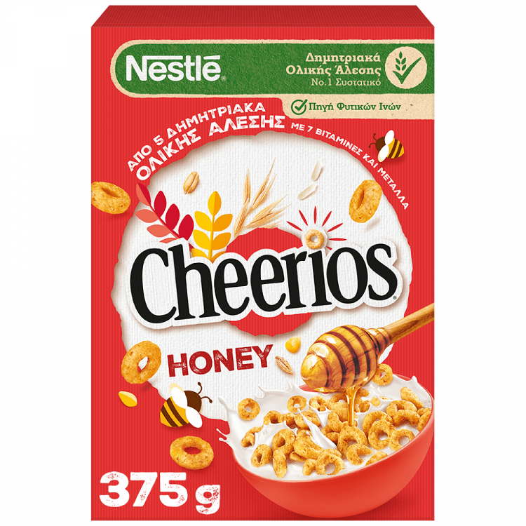 image of NESTLE Cheerios Δημητριακά Ολικής Άλεσης με Μέλι 375gr