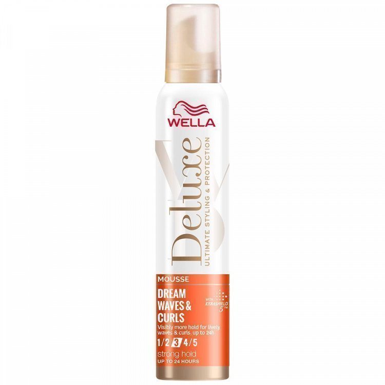 image of Wella Deluxe Dream Waves & Curls Mousse Strong No3 200ml.