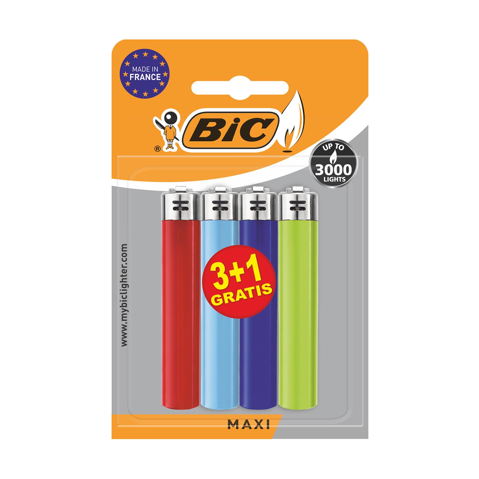 image of BIC Αναπτήρες Maxi 3τεμ