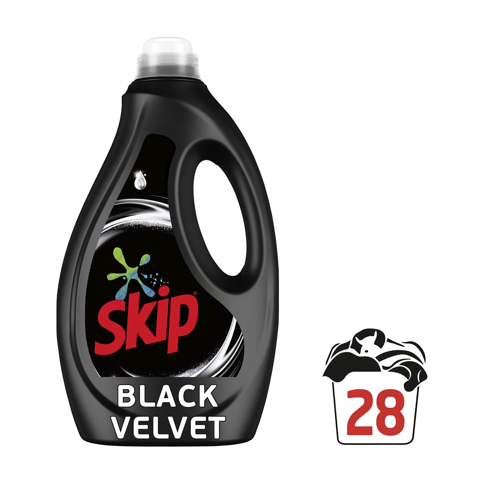 image of SKIP Απορρυπαντικό Πλυντηρίου Ρούχων Υγρό Black Velvet 28 πλύσεις