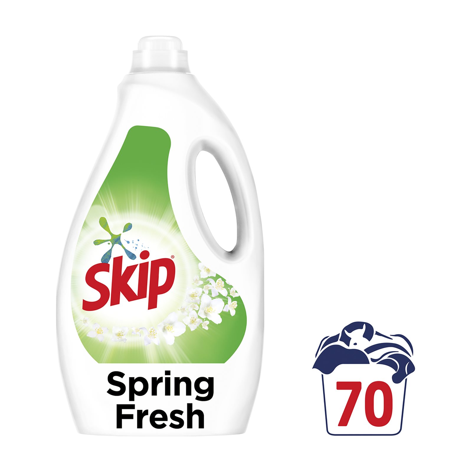 image of SKIP Απορρυπαντικό Πλυντηρίου Ρούχων Υγρό Spring Fresh 70 πλύσεις 3,5lt