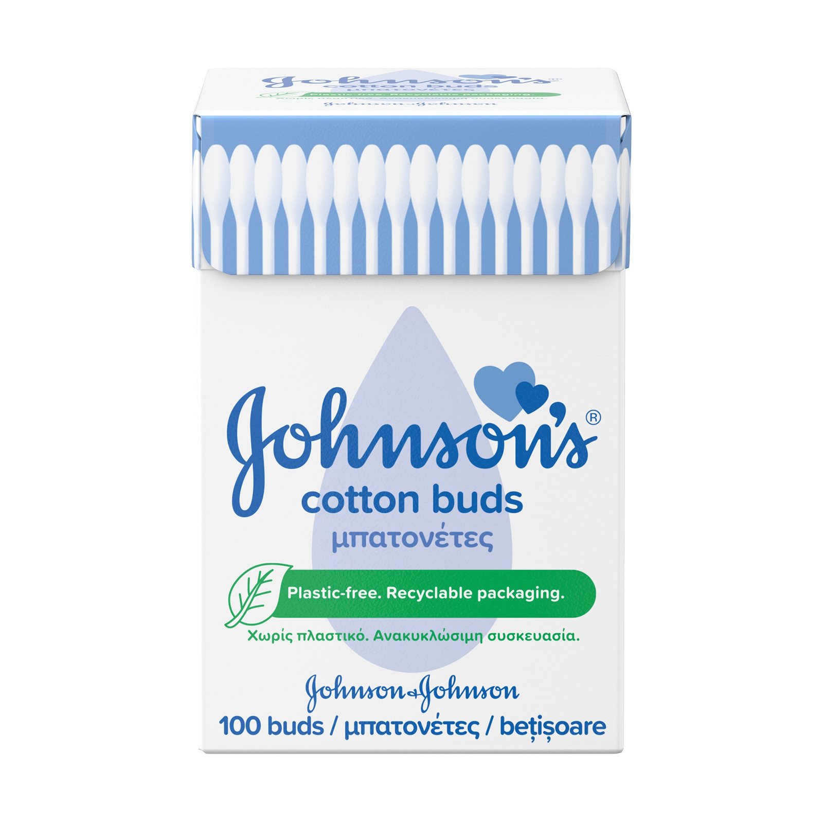 image of JOHNSON'S Cotton Buds Μπατονέτες 100τεμ