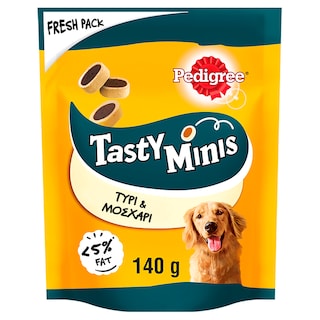 image of PEDIGREE Σνακ Σκύλων Tasty Minis Μοσχάρι Τυρί 140g