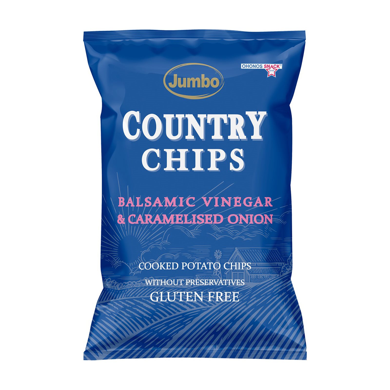 image of JUMBO Country Chips με Ξίδι Βαλσάμικο & Καραμελωμένο Κρεμμύδι Χωρίς γλουτένη 150gr