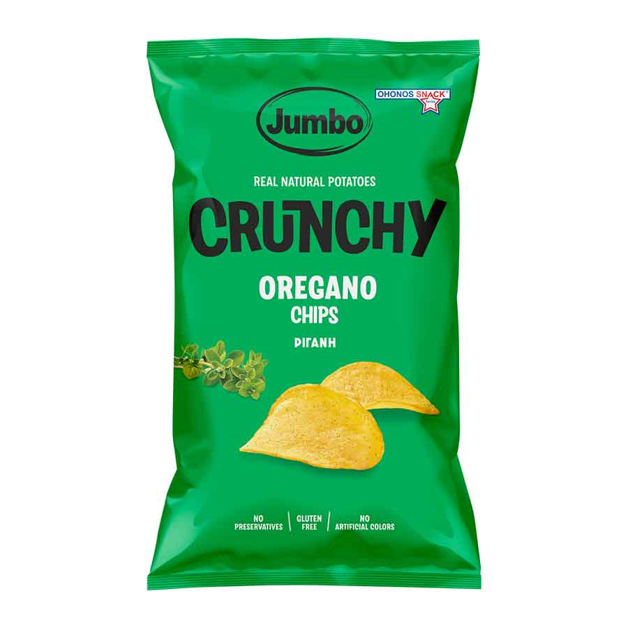 image of Ohonos Snack Jumbo Crunchy Τσιπς Ρίγανη Χωρίς Γλουτένη 150γρ.