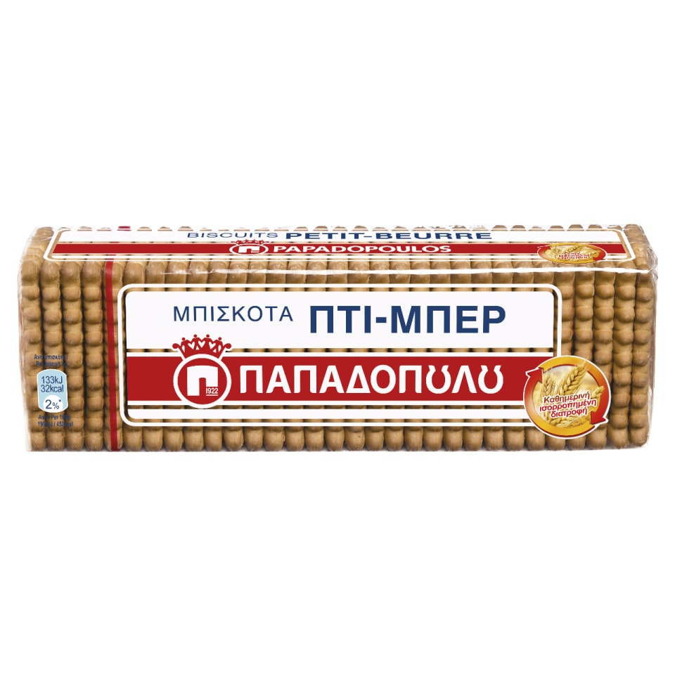 image of Παπαδοπούλου Μπισκότα Πτι Μπερ 225gr