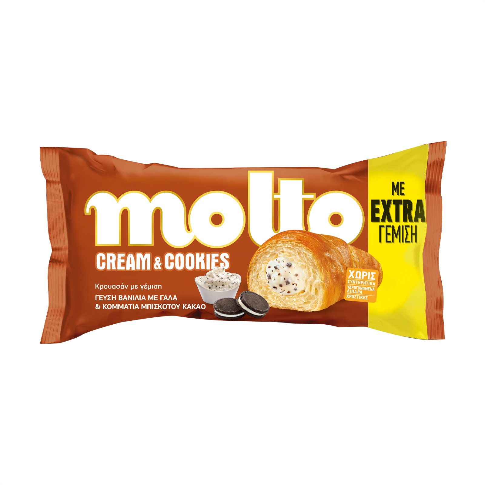 image of MOLTO Κρουασάν Cream & Cookies 98gr