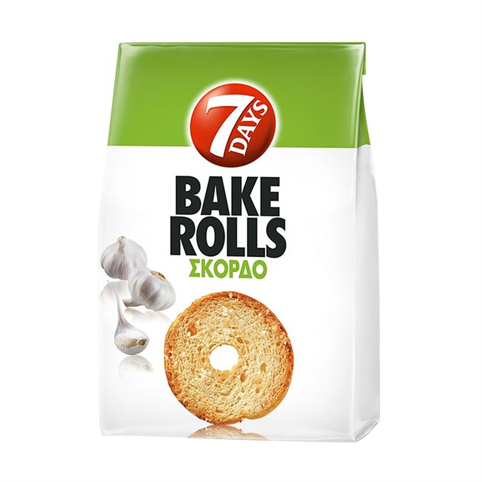 image of 7DAYS Bake Rolls Παξιμαδάκια Σκόρδο 150gr