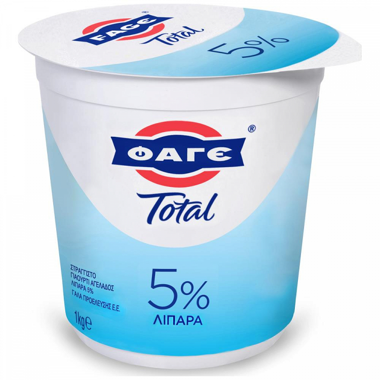 image of ΦΑΓΕ Total Στραγγιστό Γιαούρτι 5% Λιπαρά 1kg