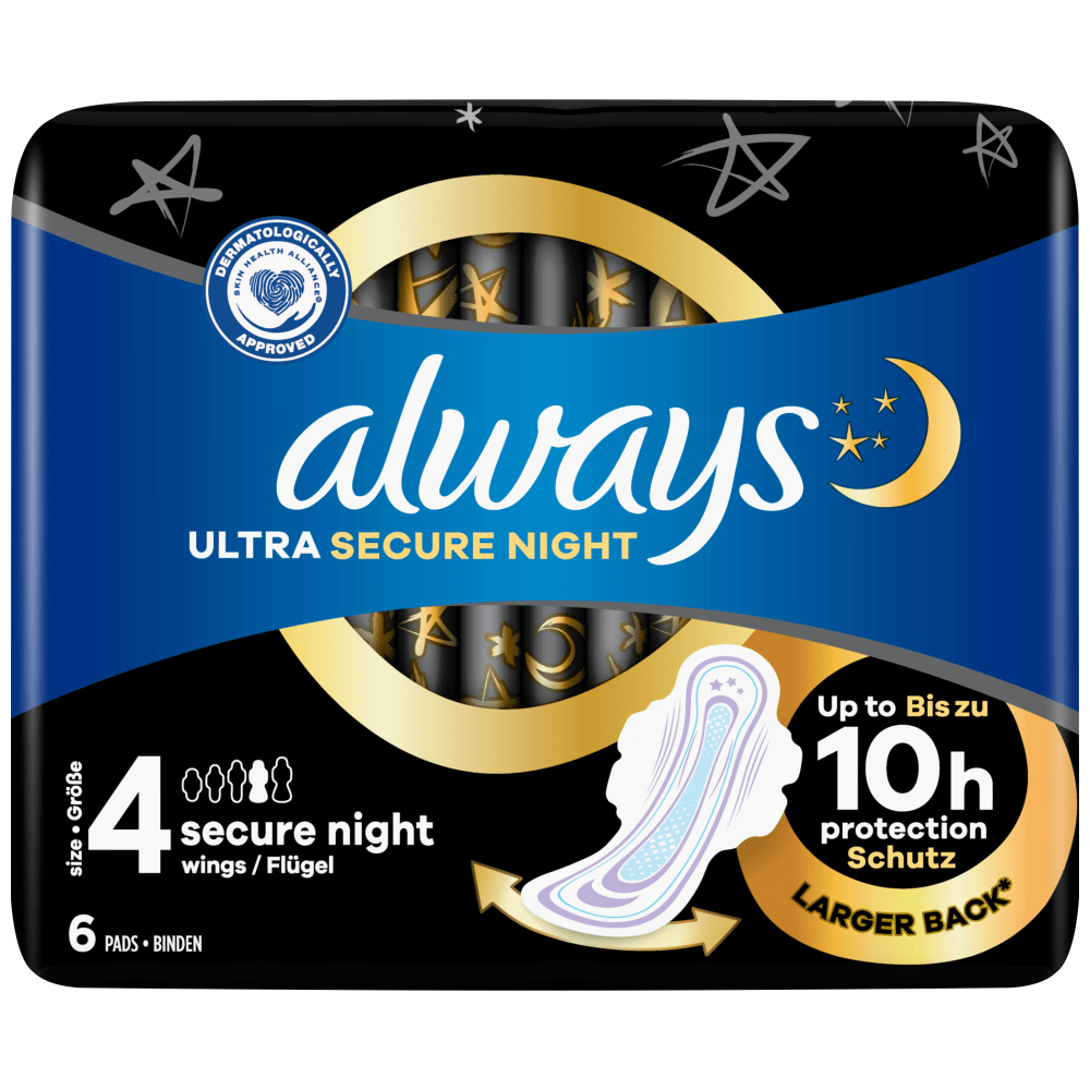 image of Always Ultra Secure Night 6Τεμάχια