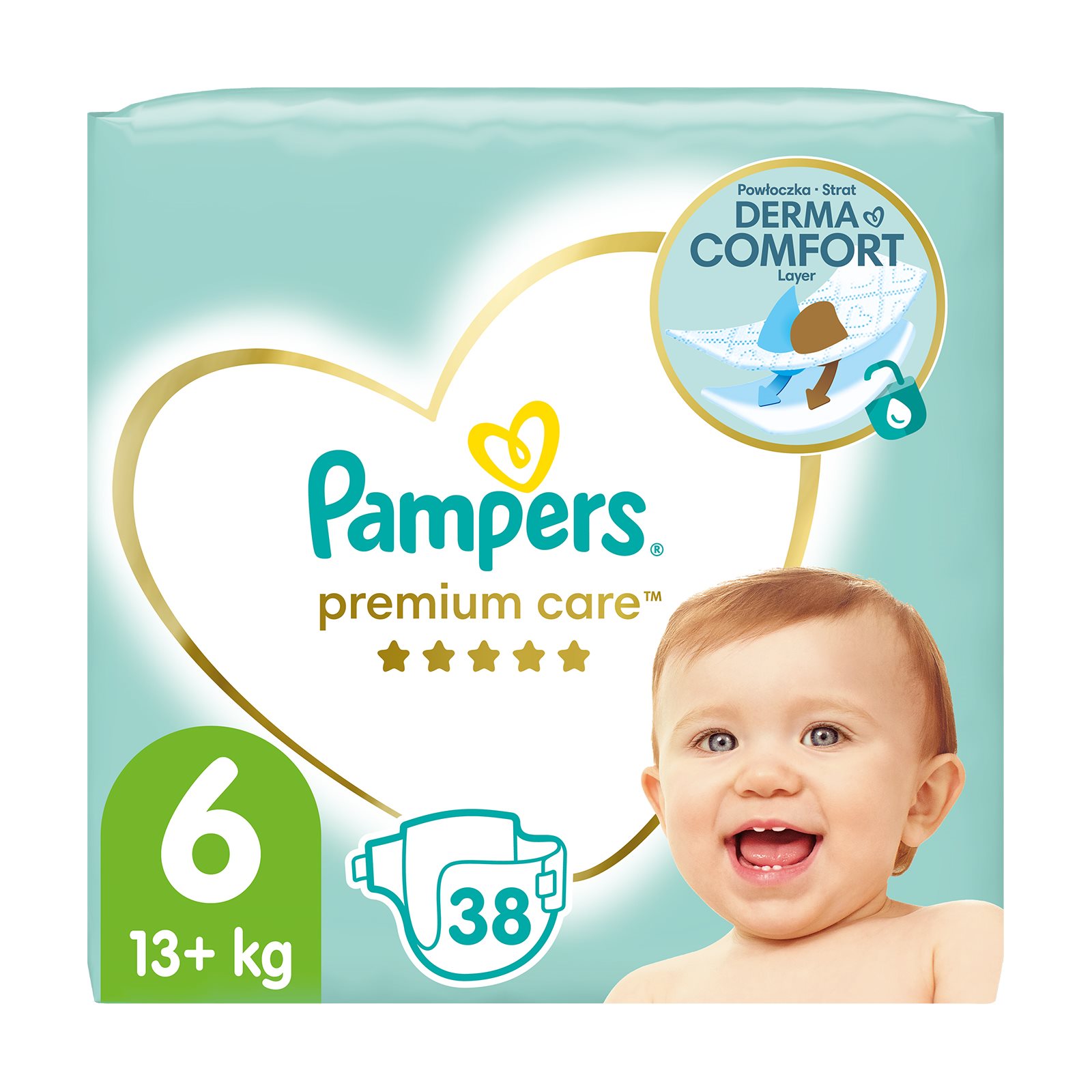 image of PAMPERS Premium Care Πάνες Νο6 13+kg 38τεμ