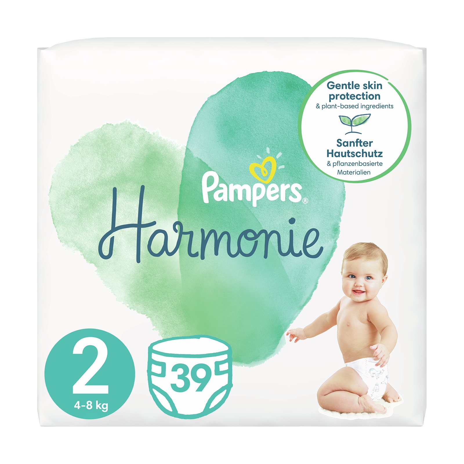 image of PAMPERS Harmonie Πάνες Νο2 4-8kg 39τεμ