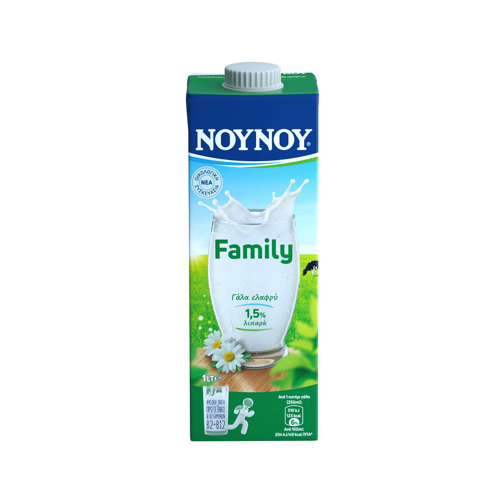 image of ΝΟΥΝΟΥ Family Γάλα Υψηλής Παστερίωσης Ελαφρύ 1lt