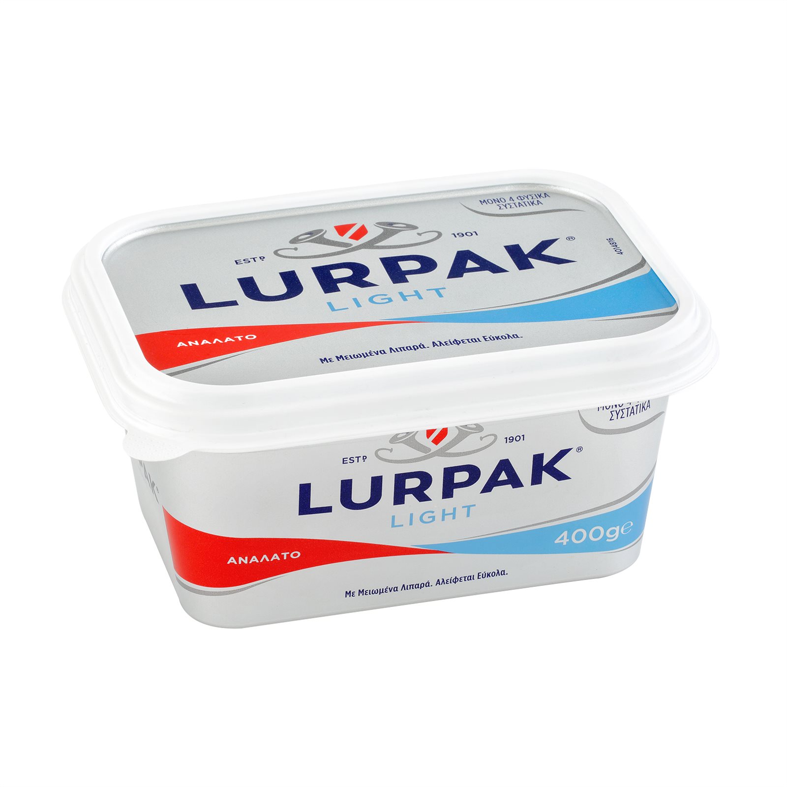 image of LURPAK Βούτυρο Soft Ελαφρύ Ανάλατο 400gr