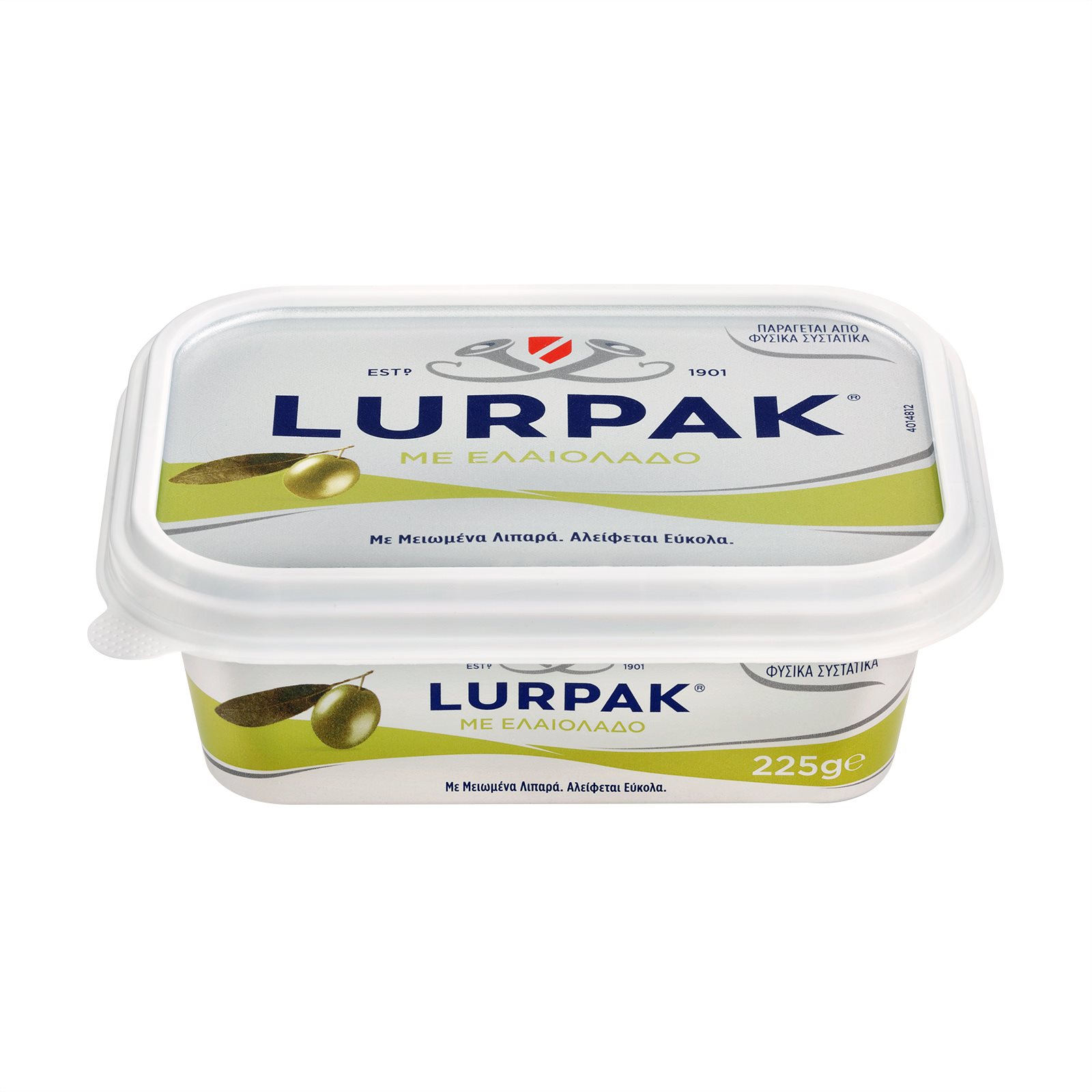 image of LURPAK Βούτυρο Soft με Ελαιόλαδο με Μειωμένα Λιπαρά 225gr