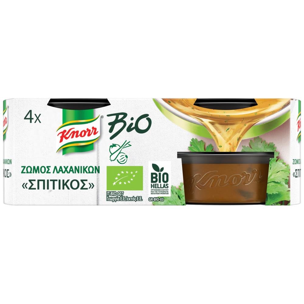 image of Knorr Σπιτικός Ζωμός Λαχανικών BIO 4x26gr