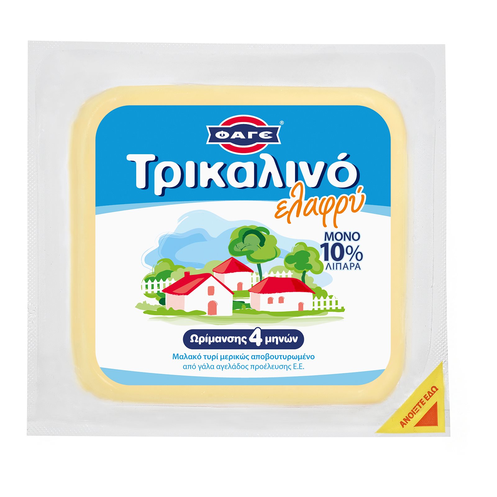 image of Τυρί ΦΑΓΕ Τρικαλινό Ημίσκληρο Ελαφρύ 380gr