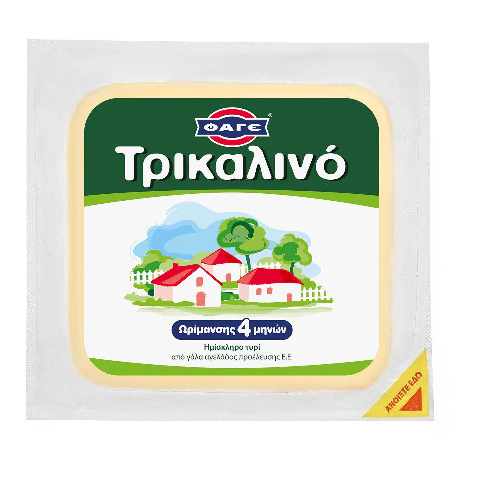 image of Ημίσκληρο Τυρί ΦΑΓΕ Τρικαλινό 380gr