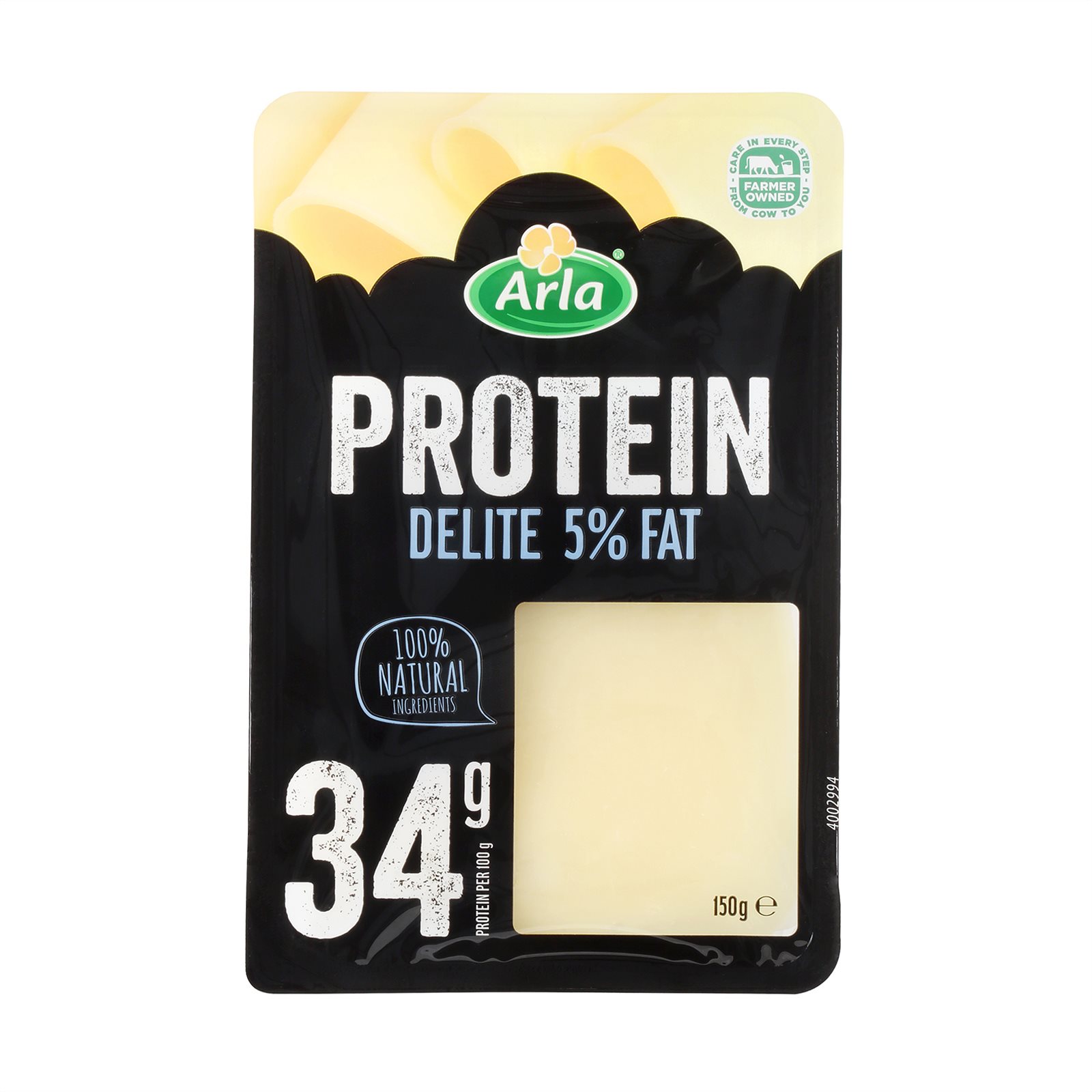 image of Τυρί ARLA Protein Delite Ημίσκληρο σε φέτες 5% 150gr