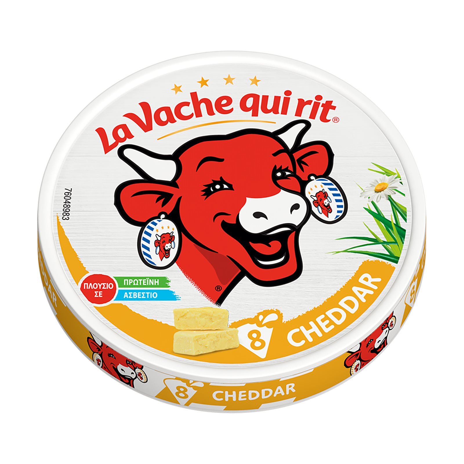 image of Κρεμώδες Τυρί LA VACHE QUI RIT Τσένταρ σε τρίγωνα 8τεμ 120gr