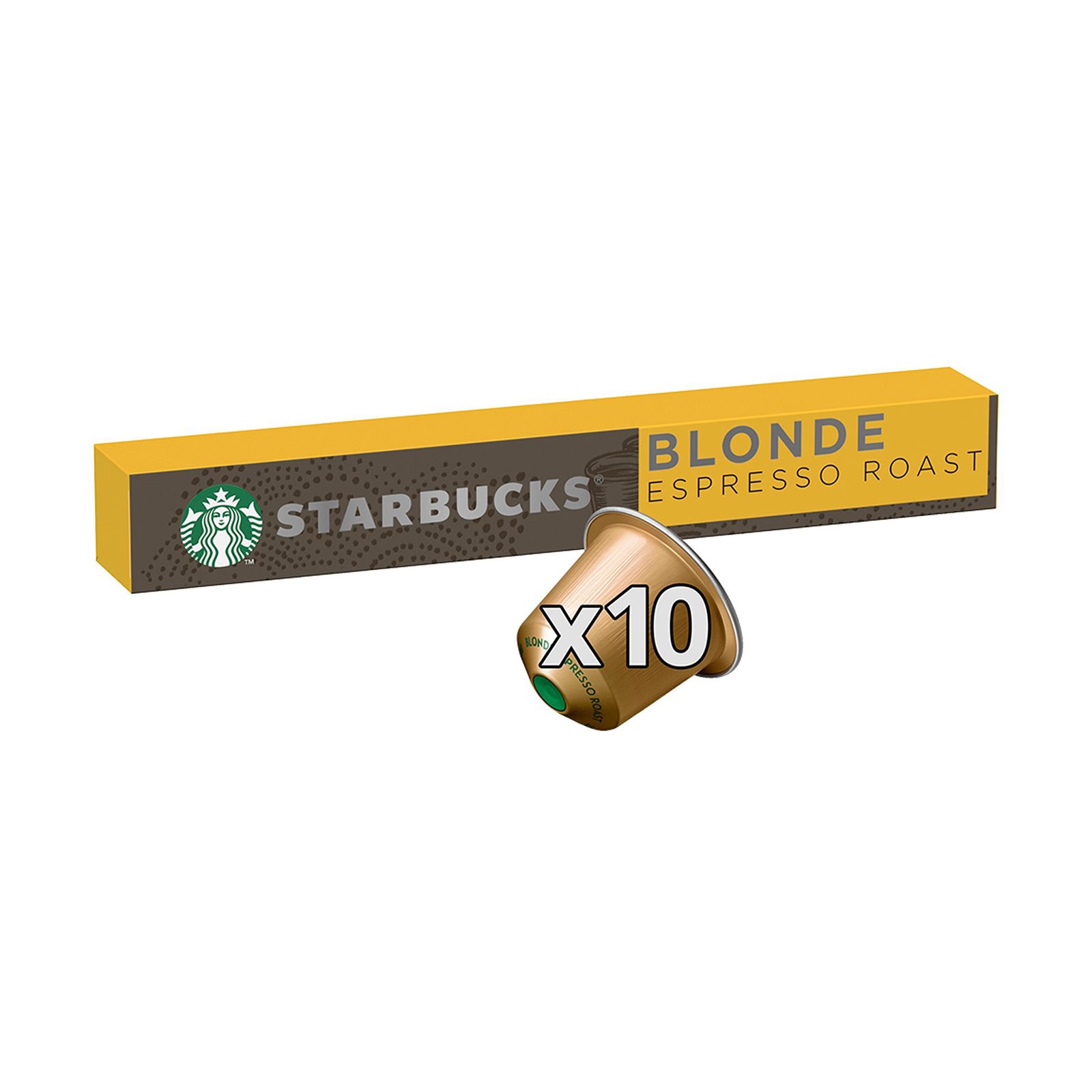 image of STARBUCKS Καφές Espresso Blonde Roast σε Κάψουλες συμβατές με μηχανή Nespresso 10x5,3gr