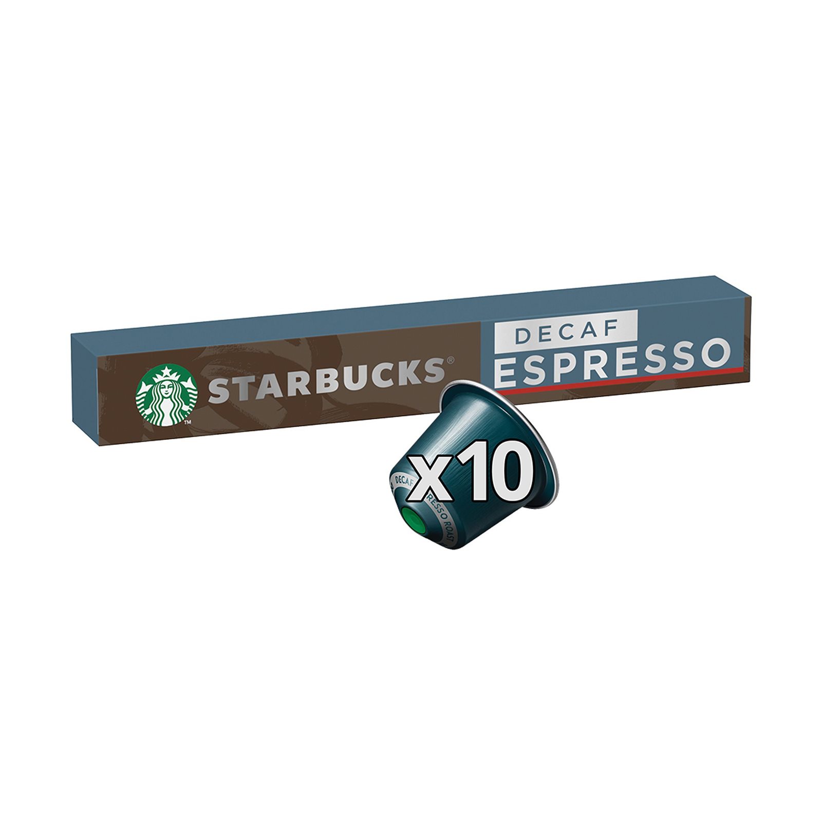 image of STARBUCKS Καφές Espresso Roast Decaffeine σε Κάψουλες συμβατές με μηχανή Nespresso 10x5,7gr