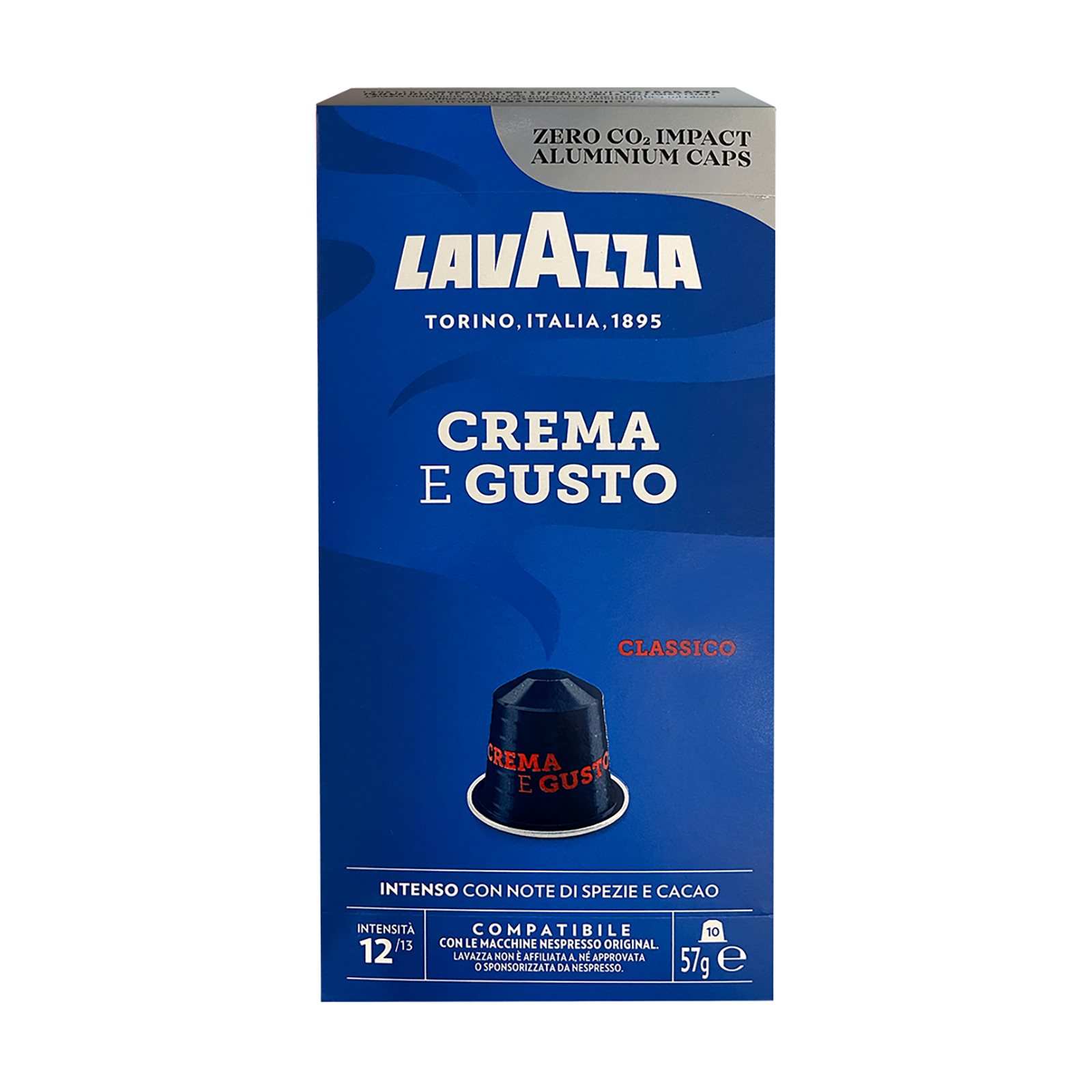 image of LAVAZZA Καφές Espresso Crema E Gusto σε Kάψουλες συμβατές με μηχανή Nespresso 10x5,7gr