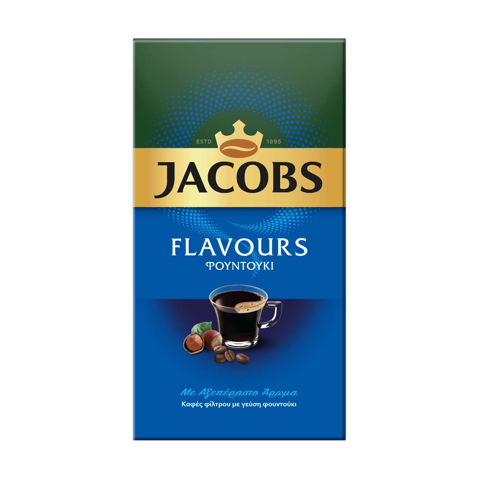 image of JACOBS Flavours Καφές Φίλτρου Φουντούκι 250gr